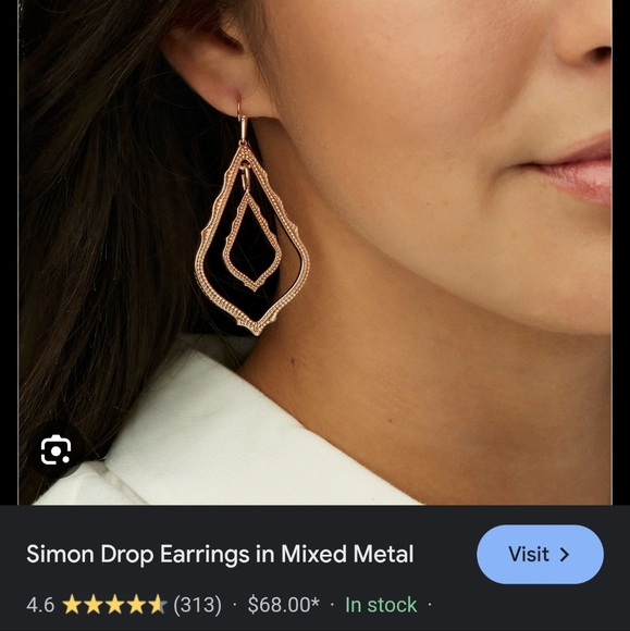 Sliver Kendra Scott Set. - Picture 7 of 7